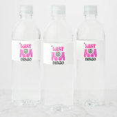 last disco groovy bachelorette party pink waterfles etiket (Flessen)