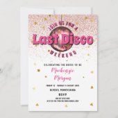 Last Disco Weekend Bachelorette Party Kaart (Voorkant)