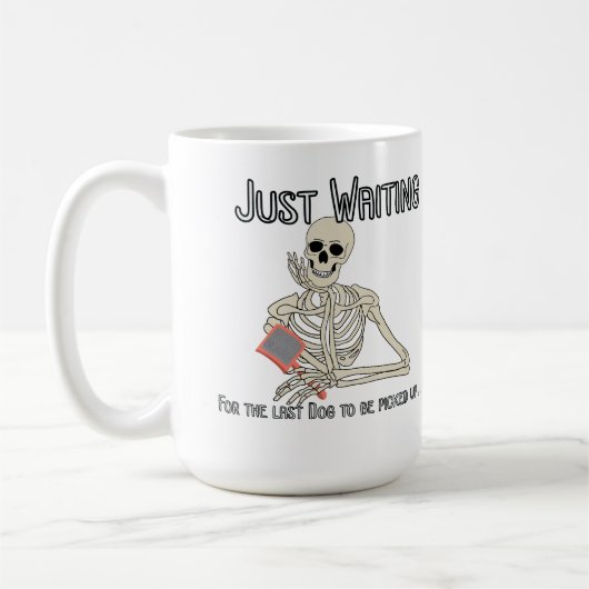 Last dog to pick up koffiemok (Links)