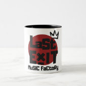 Last Exit Music Factory- Crown Mug Tweekleurige Koffiemok (Center)
