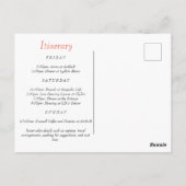 Last Fiesta Margarita Bachelorette Invitation Briefkaart (Achterkant)