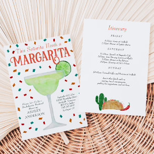 Last Fiesta Margarita Bachelorette Weekend Party Kaart