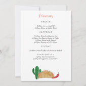 Last Fiesta Margarita Bachelorette Weekend Party Kaart (Achterkant)