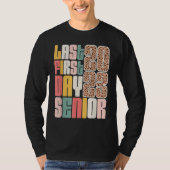 Last First Day Senior 2023 Graduation Leopard T-shirt (Voorkant)