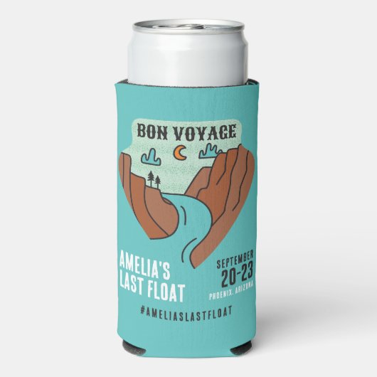 Last Float Bachelorette Party Weekend Can Cooler (Seltzer Achterkant)