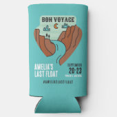 Last Float Bachelorette Party Weekend Can Cooler (Achterkant)