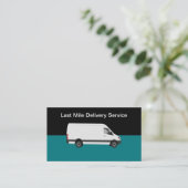 Last Mile Delivery Truck Service Visitekaartjes (Staand voorkant)