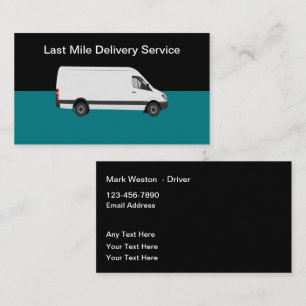 Last Mile Delivery Truck Service Visitekaartjes