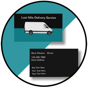 Last Mile Delivery Truck Service Visitekaartjes