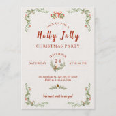 Last-Minute Family Christmas Party Invitation  Kaart (Voorkant)