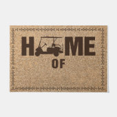 Last Name Custom Door Mat - Welcome Mat (Voorkant)