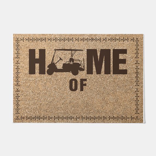 Last Name Custom Door Mat - Welcome Mat (Voorkant)
