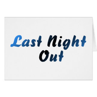 Last Night Out (blauw)