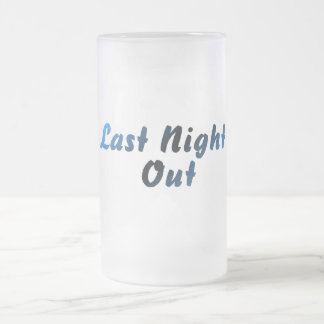 Last Night Out (blauw) Matglas Bierpul