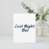 Last Night Out (bruidegom) Briefkaart (Staand voorkant)