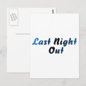 Last Night Out (bruidegom) Briefkaart (Voorkant / Achterkant)