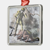 "Last of the Mohicans" van James Fenimore Cooper ( Metalen Ornament (Links)