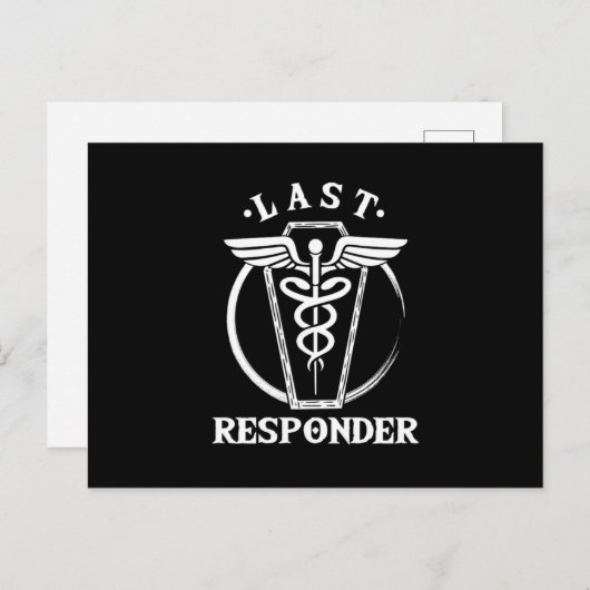 Last Responder Embalmer Funeral Director Job Gift Briefkaart (Voorkant / Achterkant)