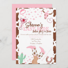 Last Ride Bachelorette Party Kaart