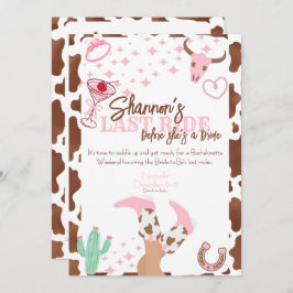 Last Ride Weekend Trip Bachelorette Party Kaart