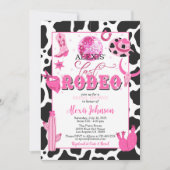 Last Rodeo Bachelorette/Bridal Shower Invitation Kaart (Voorkant)