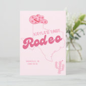 Last Rodeo Bachelorette Feest Template Kaart (Staand voorkant)