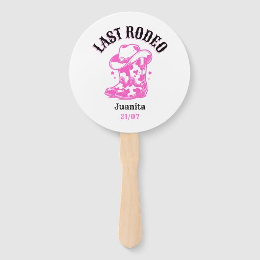 last rodeo bachelorette party handwaaier (Achterkant)