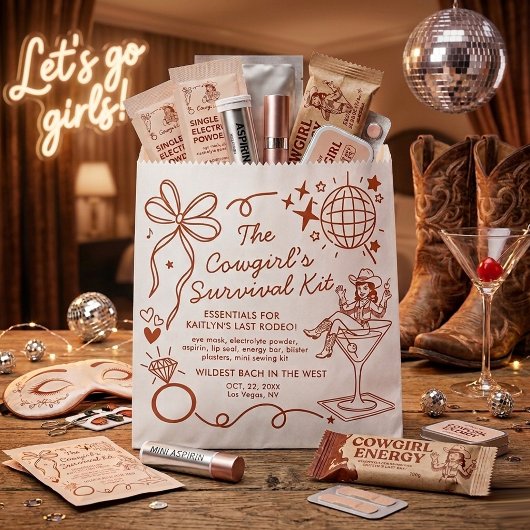 Last Rodeo Bachelorette Party Survival Kit Bedankzakje