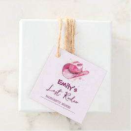 Last Rodeo Bachelorette Weekend | Roze Favor Tags Bedankjes Labels