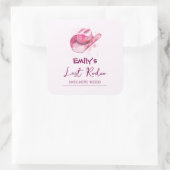 Last Rodeo Bachelorette Weekend | Roze Sticker (Tas)