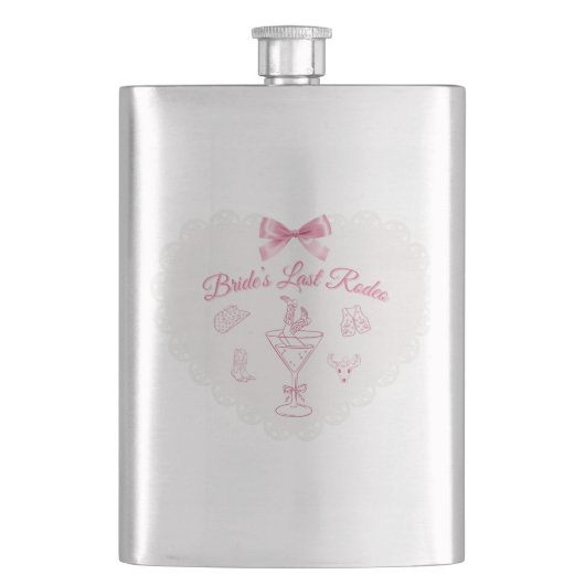 "Last Rodeo" Bride Tribe Western Bachelorette Flacon (Voorkant)