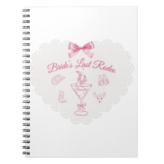 “Last Rodeo” Bruidsstam Western Bachelorette Notitieboek (Voorkant)