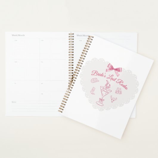 “Last Rodeo” Bruidsstam Western Bachelorette Planner (Display)