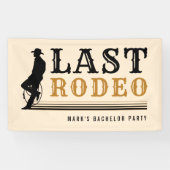 Last Rodeo Cowboy Bachelor Party Tan Brown Spandoek (Horizontaal)
