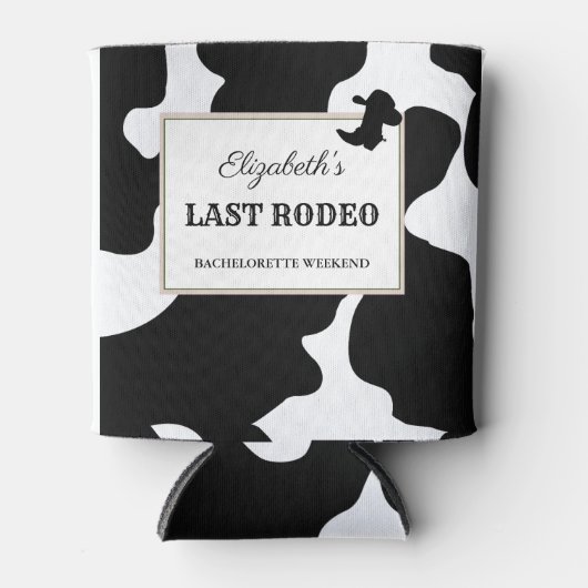 Last Rodeo Cowgirl Bachelorette Weekend Favors Blikjeskoeler (Voorkant)