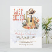 Last Rodeo Cowgirl Bachelorette Weekend Kaart (Staand voorkant)