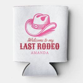 last rodeo cowgirl hat pink bachelorette party blikjeskoeler