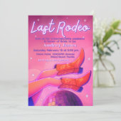 Last Rodeo - Disco Cowgirl Bachelorette Weekend Kaart (Staand voorkant)