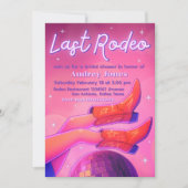 Last Rodeo - Disco Cowgirl Invitation Kaart (Voorkant)