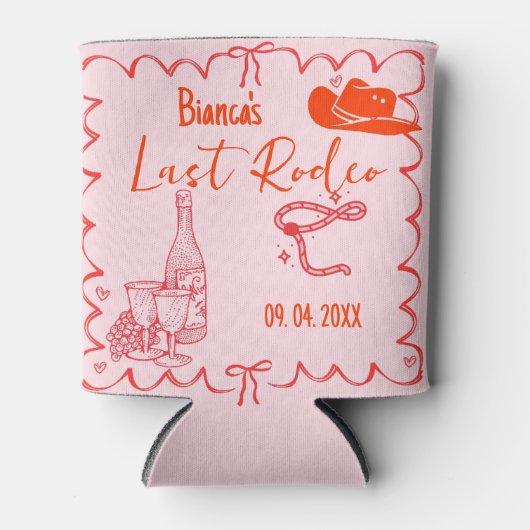 Last Rodeo Nashville Bachelorette Weekend Feestje Blikjeskoeler (Voorkant)