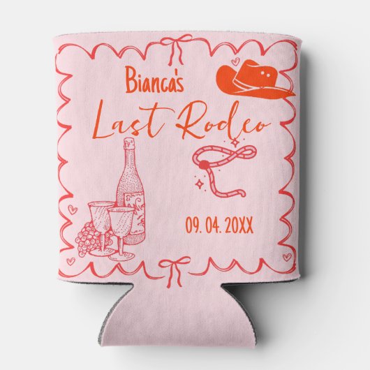Last Rodeo Nashville Bachelorette Weekend Feestje Blikjeskoeler (Achterkant)