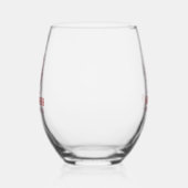 last rodeo pink and purple horseshoe floral wijnglas zonder voet (Links)