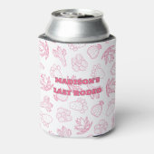 Last Rodeo Pink Bachelorette Party Blikjeskoeler (Blikje Achterkant)