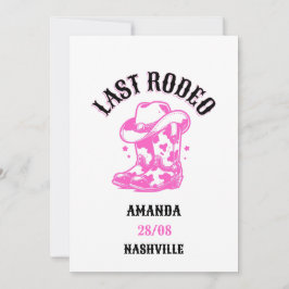 last rodeo pink cowgirl kaart