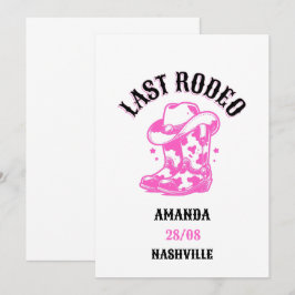 last rodeo pink cowgirl kaart