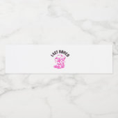 last rodeo pink southern bachelorette party waterfles etiket (Enkel label)