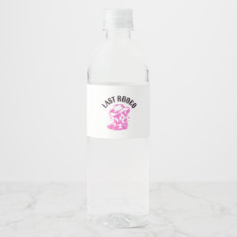 last rodeo pink southern bachelorette party waterfles etiket