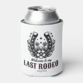 last rodeo western bachelorette party custom name blikjeskoeler (Blikje Voorkant)