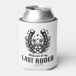 last rodeo western bachelorette party custom name blikjeskoeler