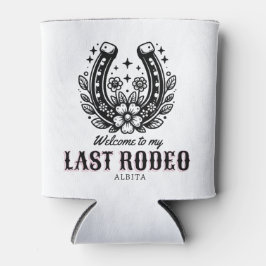 last rodeo western bachelorette party custom name blikjeskoeler